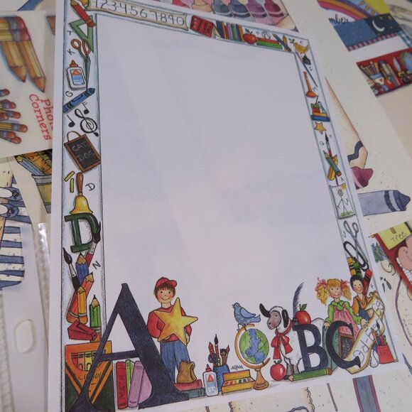 Warm Colors Kids, School & Graduation Scrapbook Pages and stickers - Picture 11 of 14